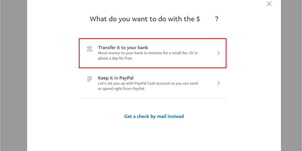 paypal transfer money to bank account 2